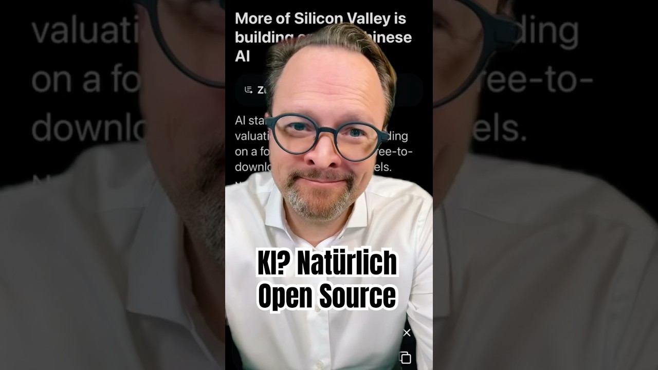 Open Source KI: Amerikanische Startups schwören besonders auf chinesische KI-Modelle.  ▹ eicker.TV