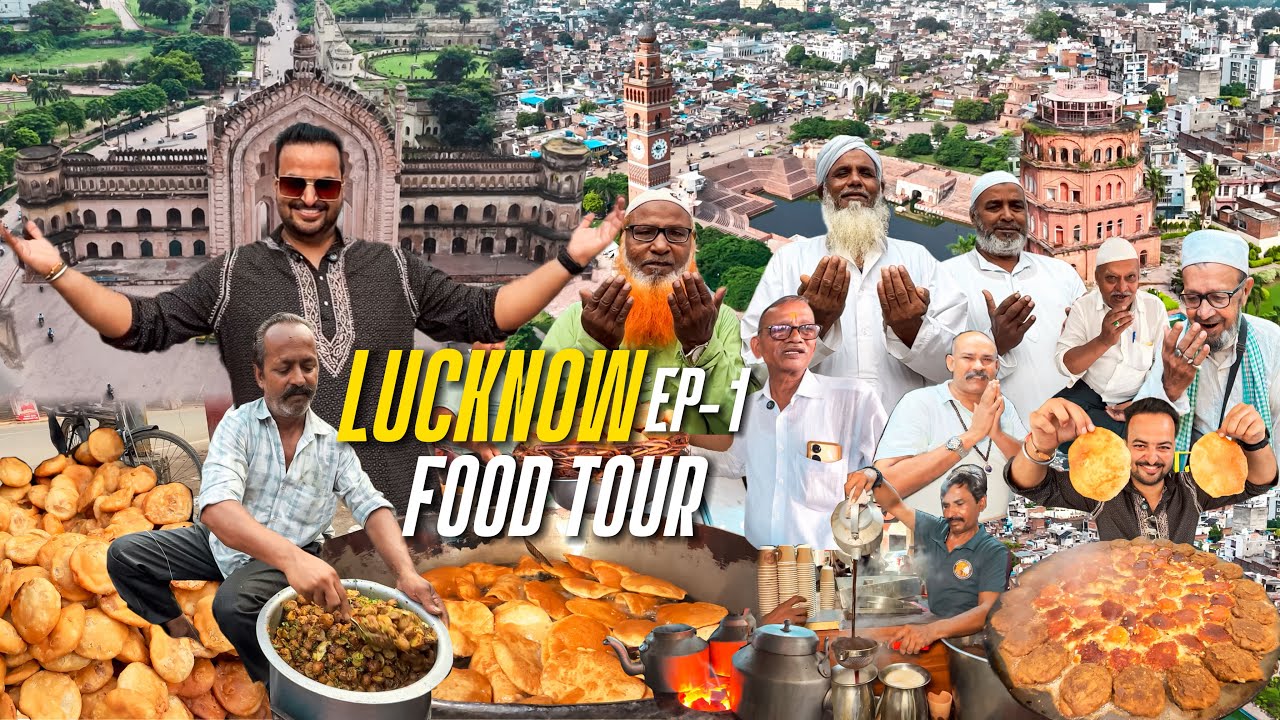 Ep – 1 Lucknow Street Food Tour | Breakfast in Lucknow | Lucknow Best Street Food | Lucknow