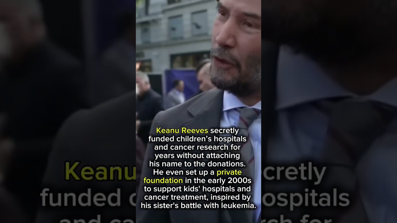 Keanu Reeves Secretly Donates Millions to Children’s Hospitals #didyouknow #shorts #celebritynews
