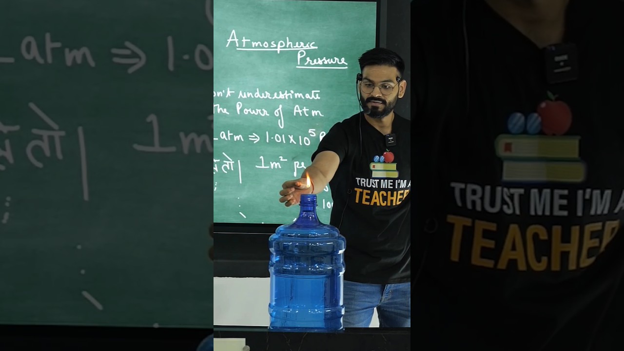 Don’t underestimate the atmospheric pressure.#theoryofphysics #atmosphericpressure #anubhavsir