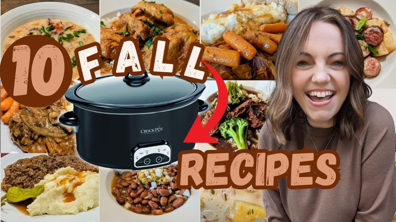 ULTIMATE FALL Slow Cooker Video! 10 Cozy Crockpot Meals!