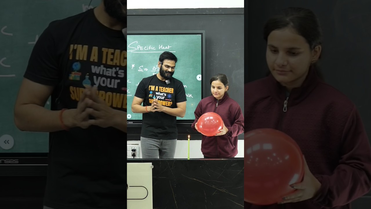 Can you handle the heat like the Balloon?? ……… #theoryofphysics #anubhavsir  #gwalior