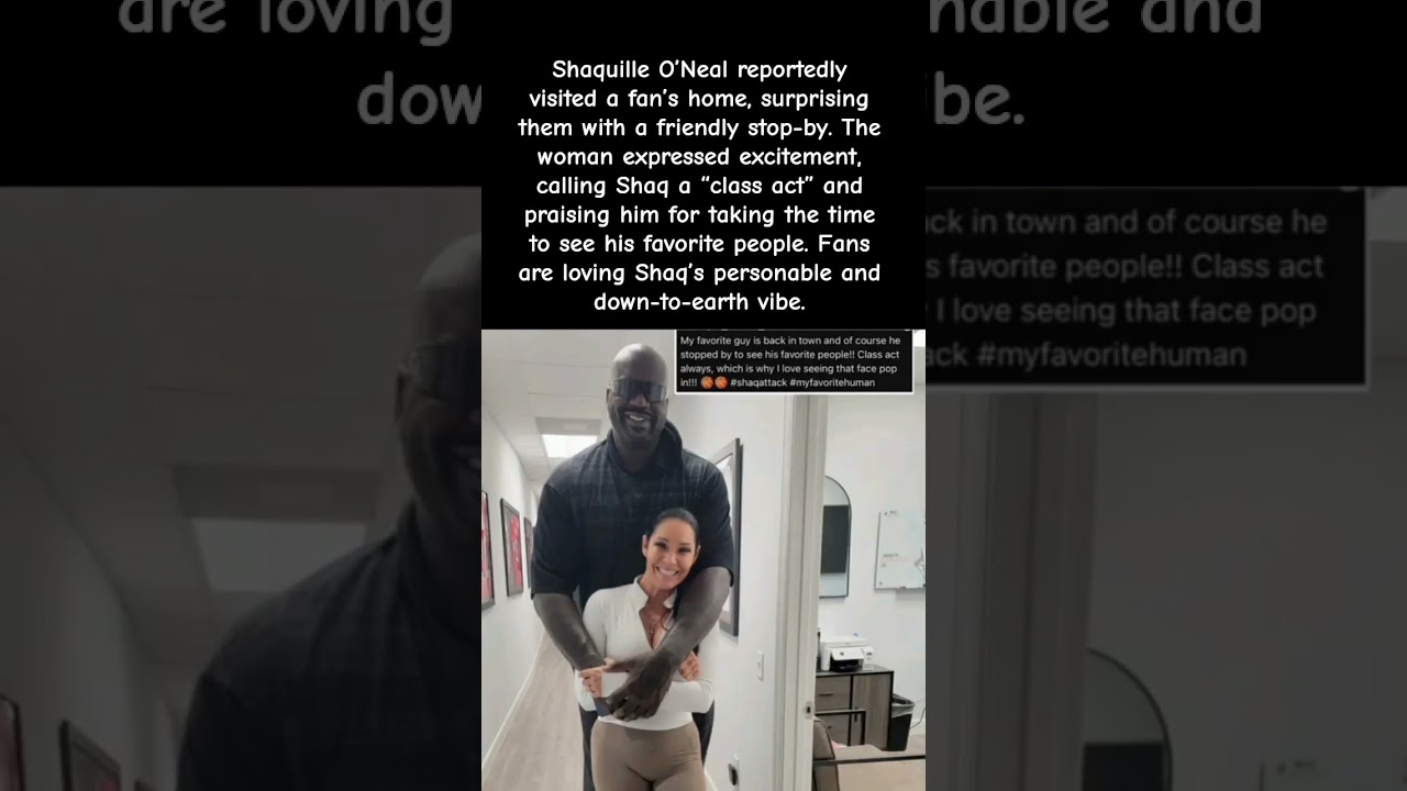 “Shaq Just Surprised a Fan’s Home and It’s Priceless 😳🔥” #celebritynews