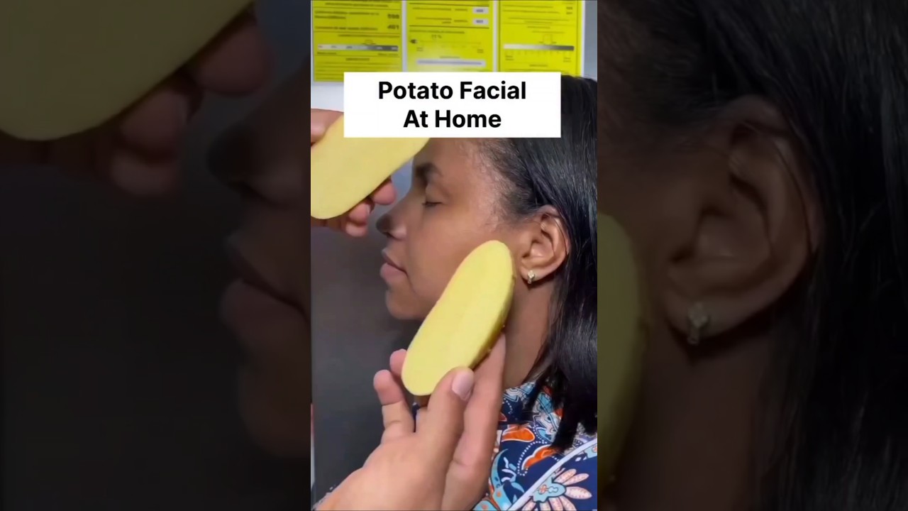 Potato Facial At Home |Remove Dark Spots & Pigmentation |#glowingskin #beauty #skincare #shorts