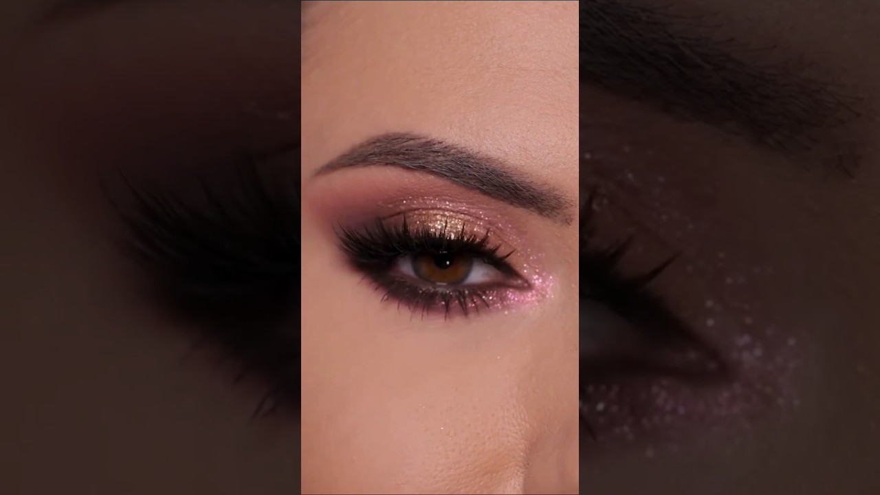 Glitter Eye Makeup Tutorial | Sparkly Glam Eye Look#shorts #softglamlook #shortvideo #youtubeshorts