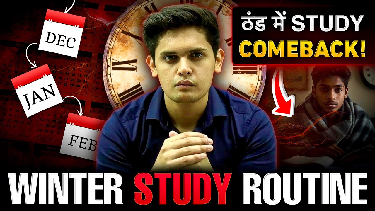 The Best Winter Study Routine 🔥| How to Study in Winters| Study Hacks| Prashant Kirad
