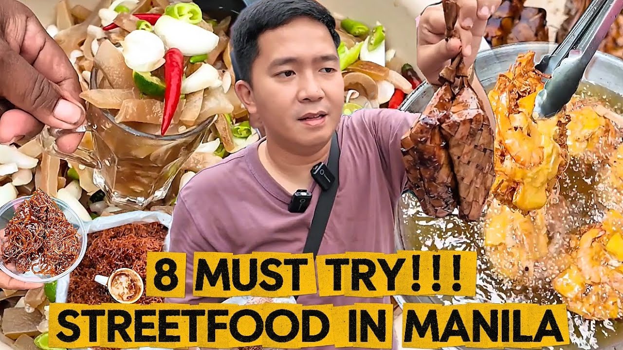 8 MUST TRY FILIPINO STREET FOOD in MANILA | THE ULTIMATE ONE-DAY FOOD ADVENTURE | KAFOODTRIP