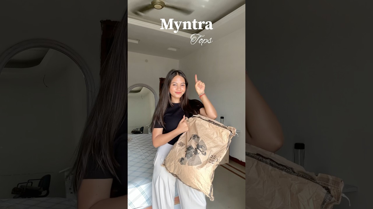 Myntra Tops #ashortaday #outfitideas #myntra #officewear #collegewear #ytshorts #cutefinds #haul