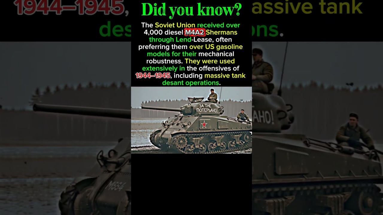Soviet Sherman: Diesel Power on the East#history #tankstories #M4 #tigertank