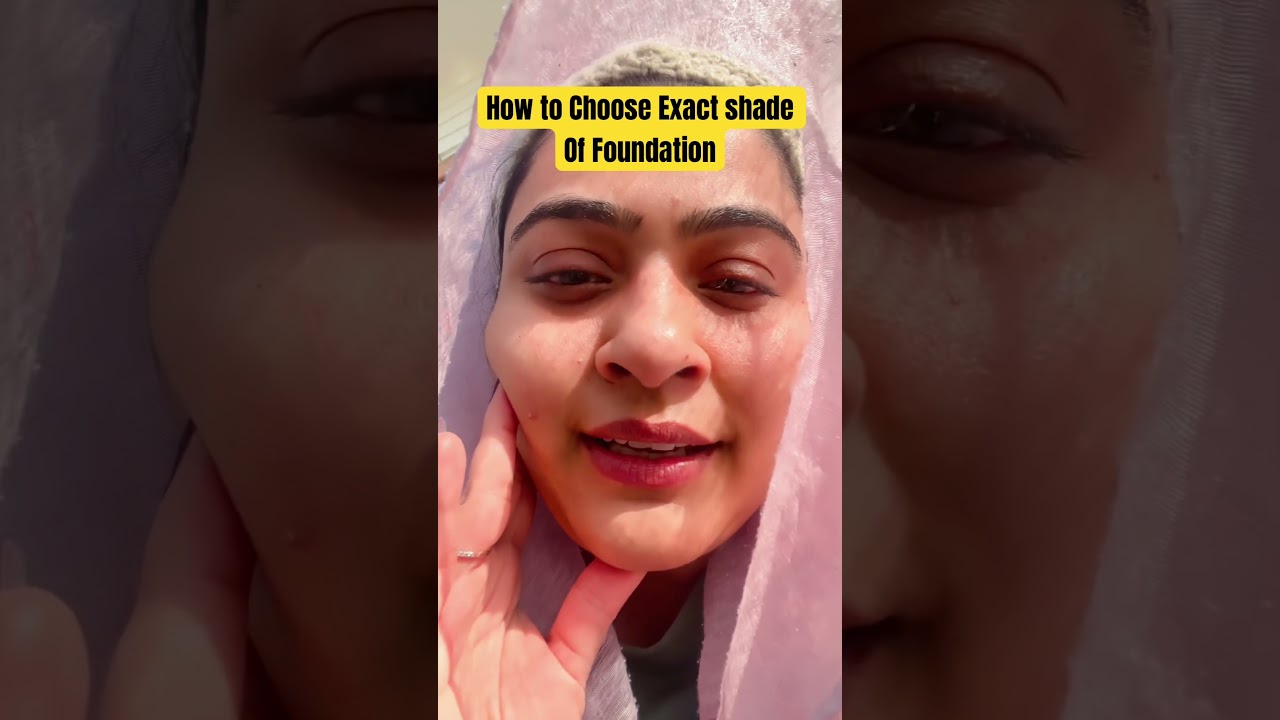 How to choose right shade of foundation #shorts