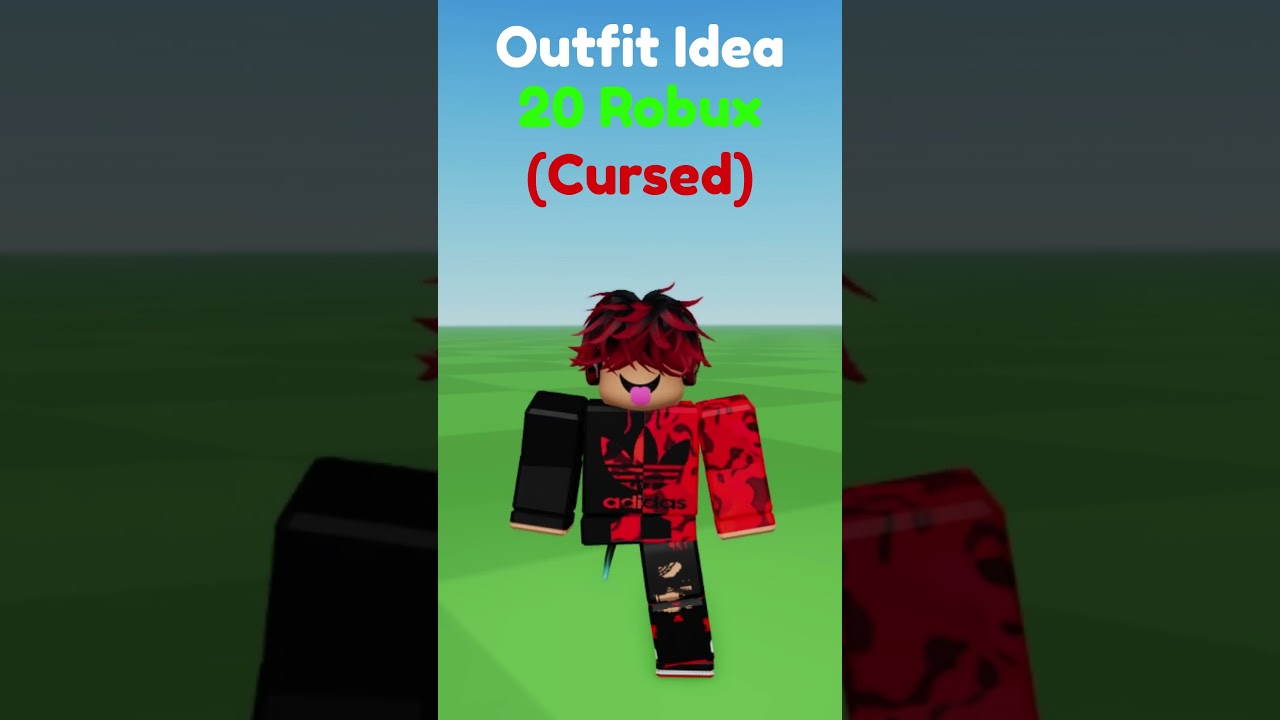 Making Roblox Scary Outfit Idea – 20 Robux 🔴