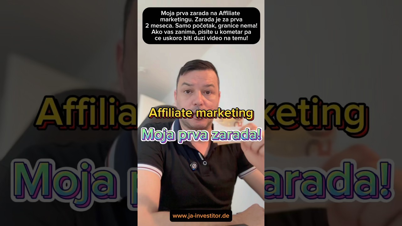 Affiliate Marketing. Prva zarada!