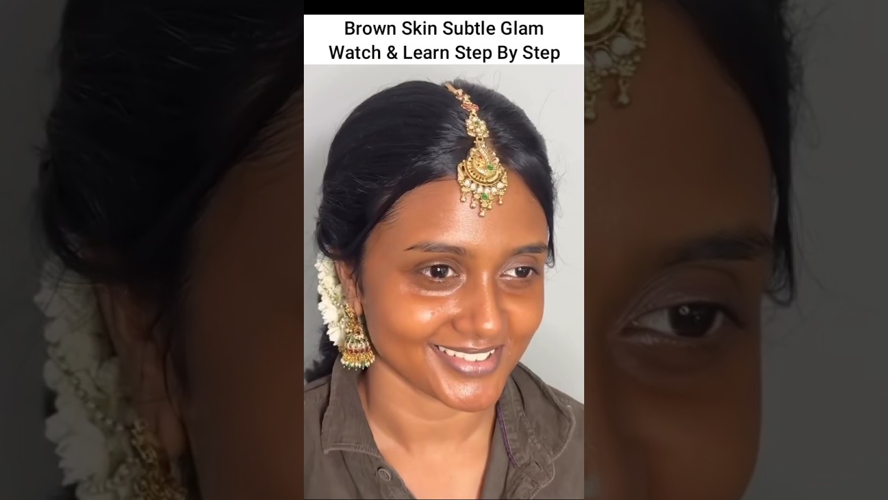 Brown skin makeup tutorial| By makeupbykavs #shorts #makeuptutorial #bridalmakeup #glam #wedding