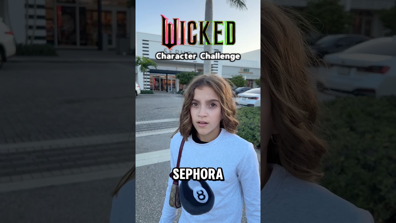 Acting like Wicked Characters in Sephora! #sephora #wicked #shopping #haul #shoppinghaul #challenge