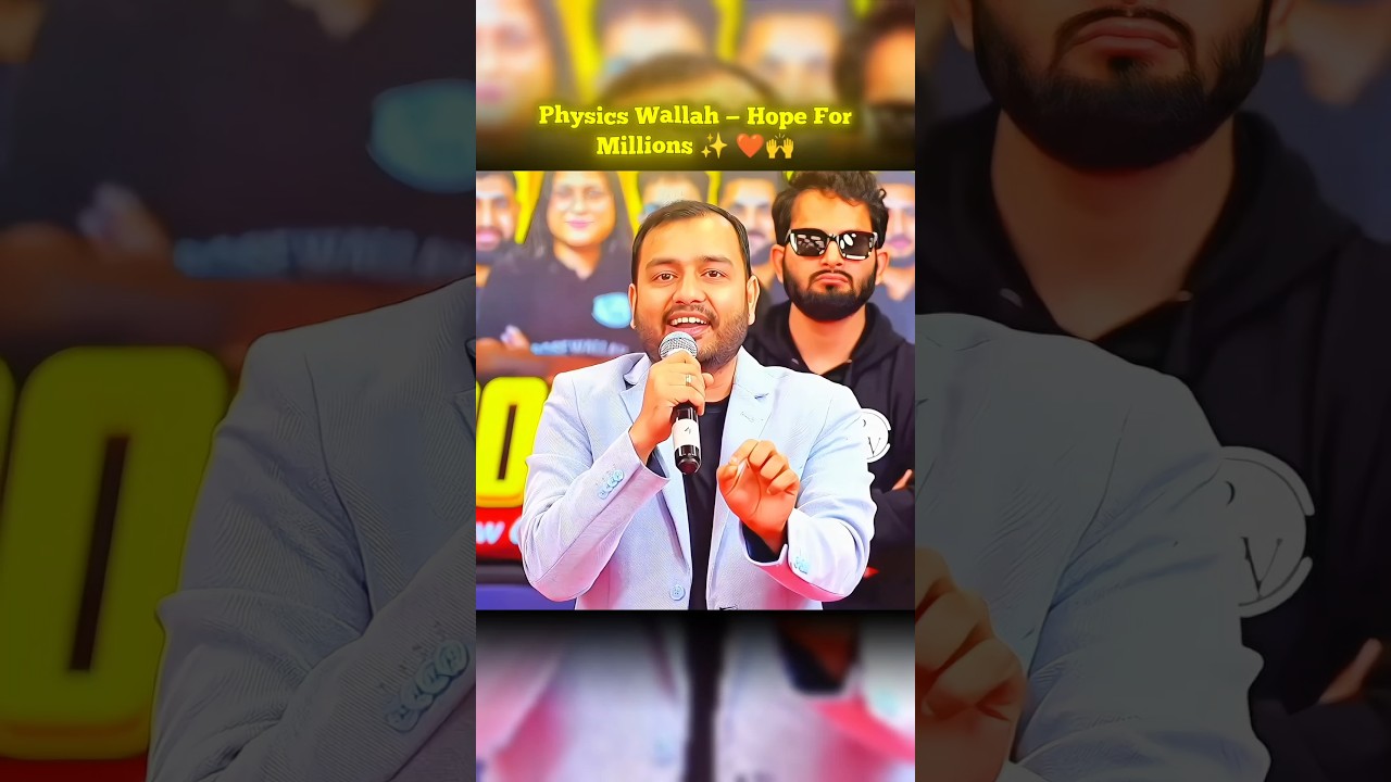 👉Physics Wallah — Hope For Millions🫶🙌 #shorts #physicswallah #alakhsir #motivation #study #education