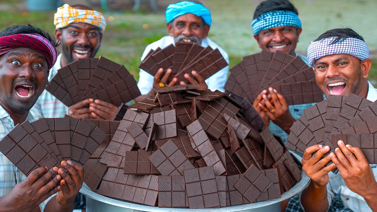 CHOCOLATE MILKSHAKE | Dark Chocolate Milkshake Recipe in American Village | Healthy Summer Drink