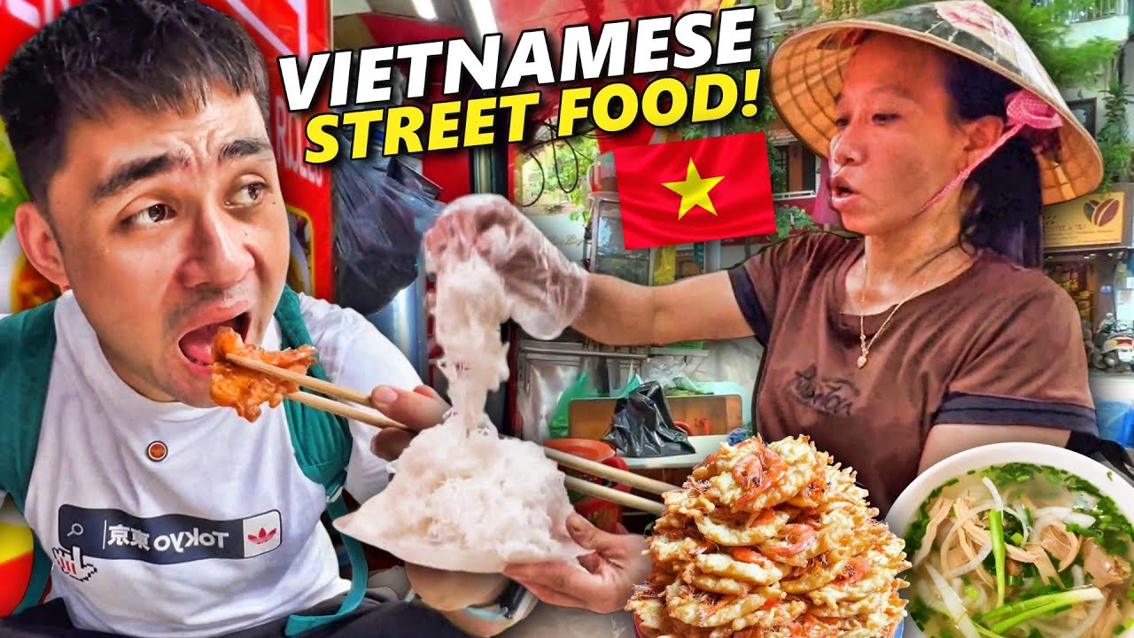 Vietnamese Street Food Tour! 5 Must Eats in Hanoi 🇻🇳