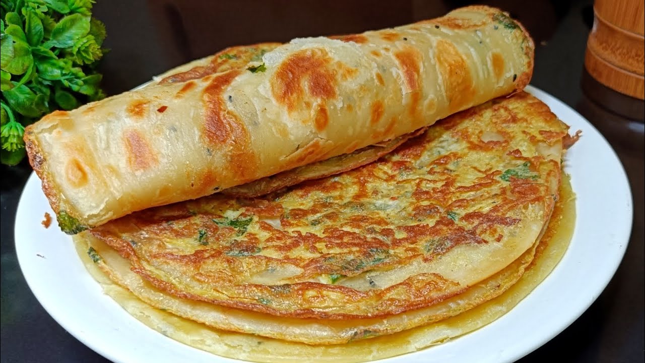 Egg Paratha Recipe | BreakfastRecipe | Liquid Dough Nasta | Egg Roll Recipe
