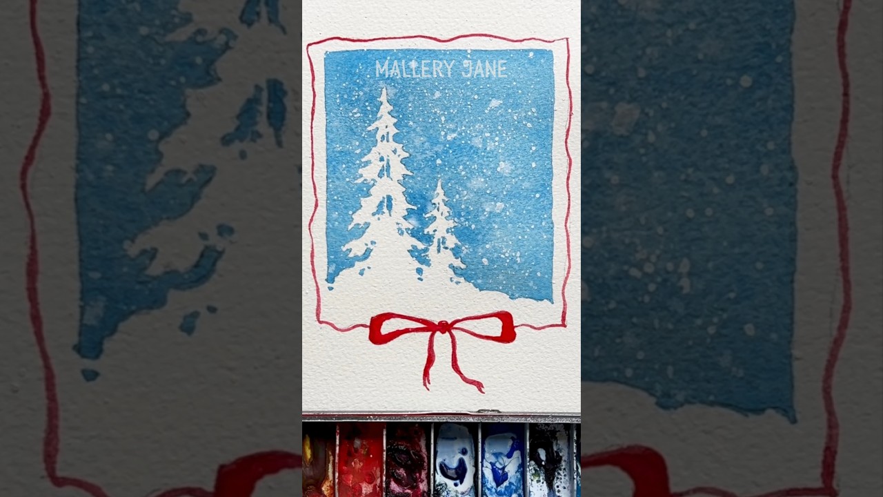 How to do a negative painting using watercolor #watercolortutorial #watercolorpainting