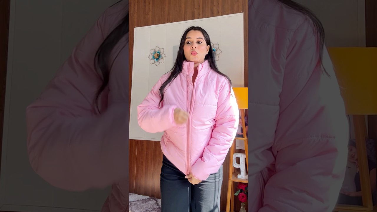 Meesho Se Winter Jackets Liye 🌸 Winter Jacket Haul Under ₹600 🤭 #shortsvideo #meesho #winterwear