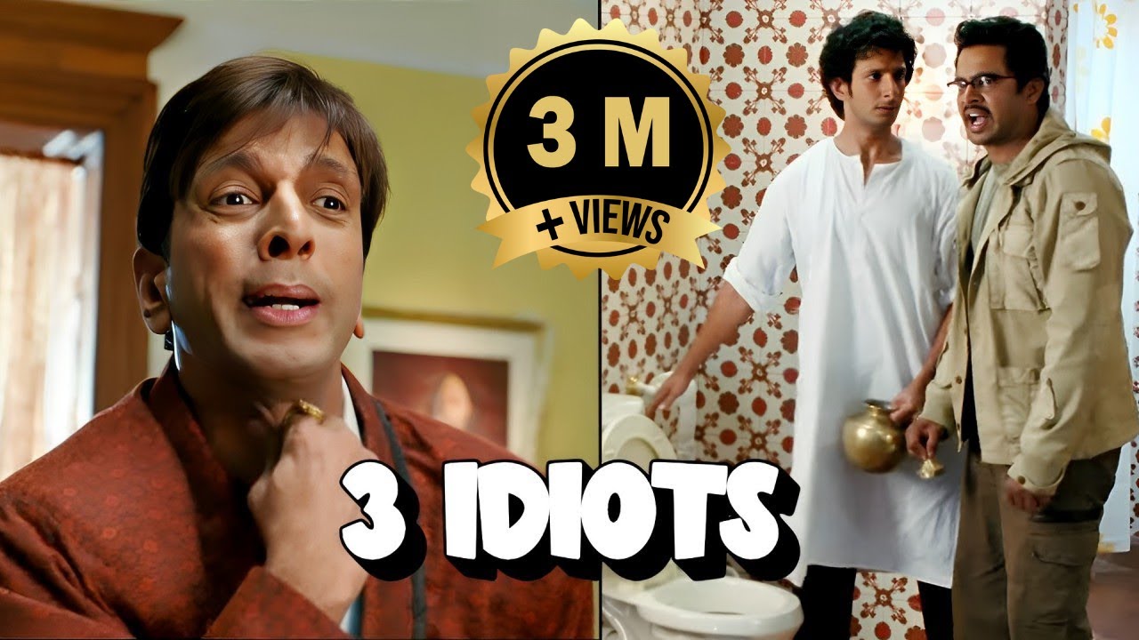 पापा को उठा – हम गलत लोटा लेके आ गए हे – 3 इडियट्स कॉमेडी – आमिर खान – शरमन जोशी – माधवन