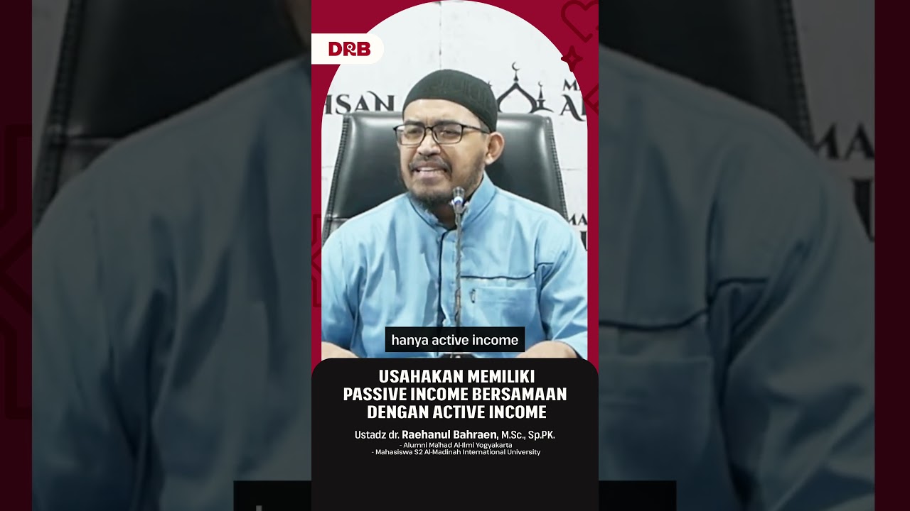 Usahakan Memiliki Passive Income Bersamaan Dengan Active Income