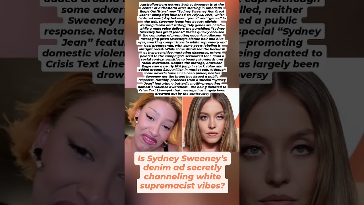 Sydney Sweeney Ad Controversy: Marketing Fail or Misunderstood Message? #celebritynews #shorts