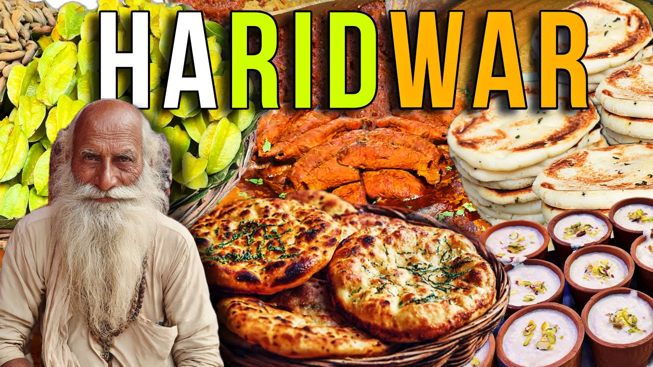 Haridwar Food Tour | BEST Street Food of HARIDWAR | पत्ते वाली मूंग दाल, Dry Fruits Lassi, Veg Roll