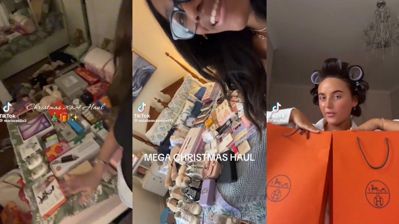 RICH TIKTOK CHRISTMAS HAUL COMPILATION!! *part 3* #compilation #christmashauls
