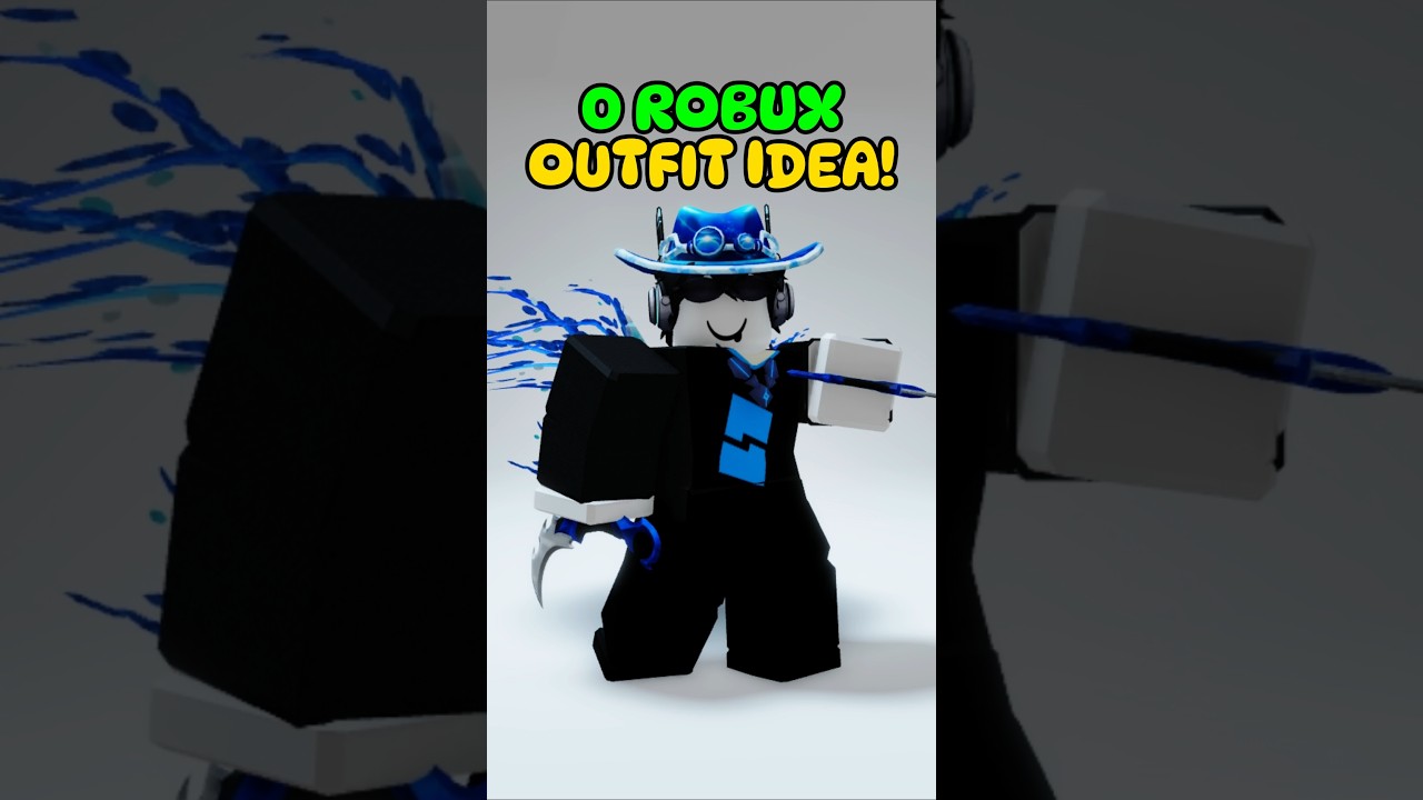 0 Robux Outfit Idea! Free Items Blue Avatar! #roblox #shorts