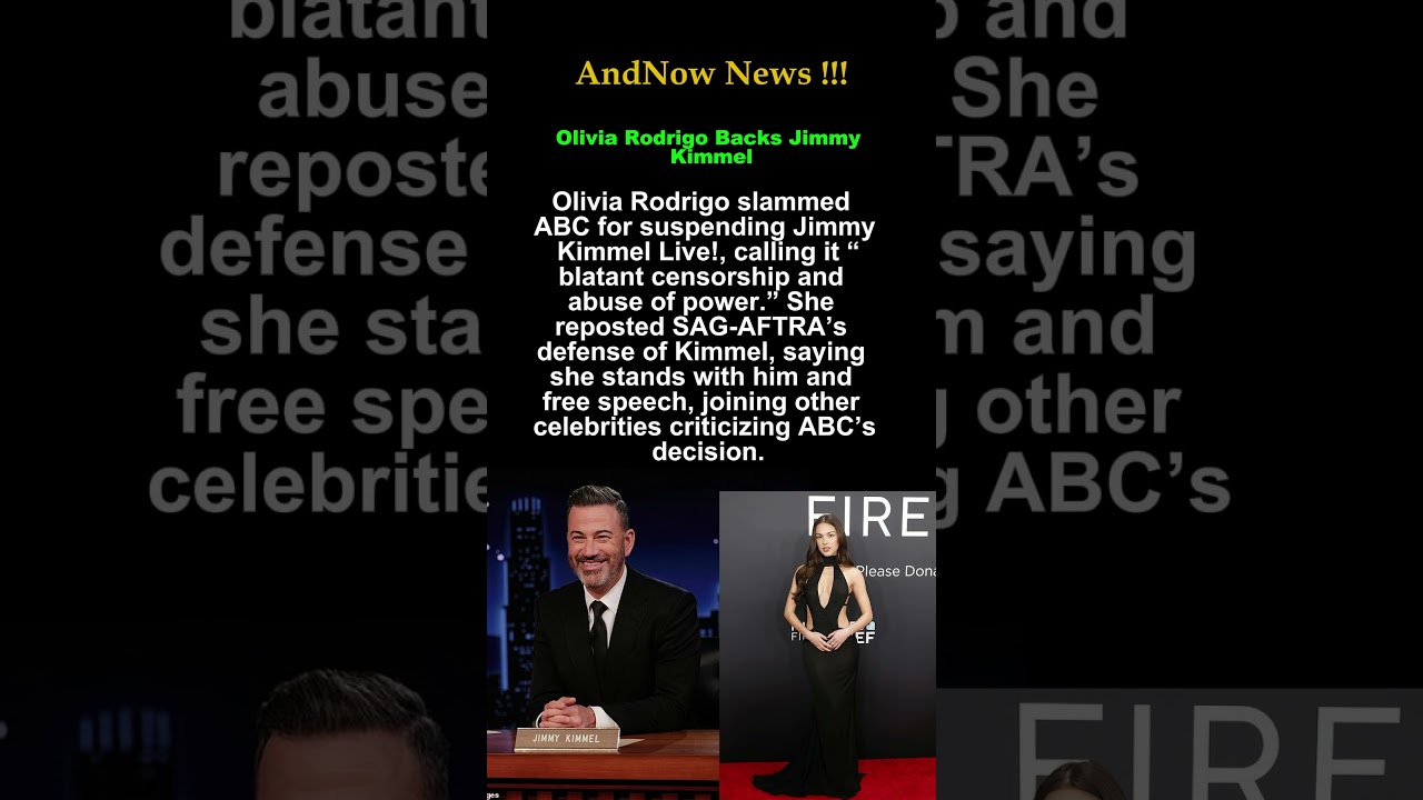 Olivia Rodrigo Slams ABC Over Jimmy Kimmel Suspension “Blatant Censorship” #celebrity #news #usa