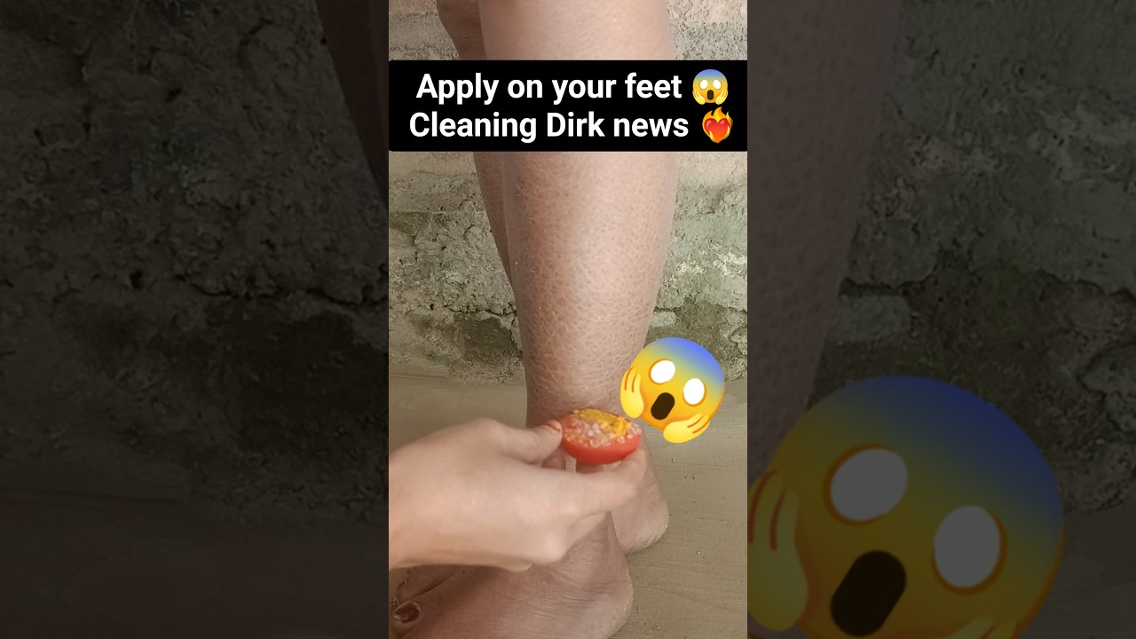 Apply on your feet 😱Cleaning Dirk news 🙅 #shorts #feetcare #skincare #beuty