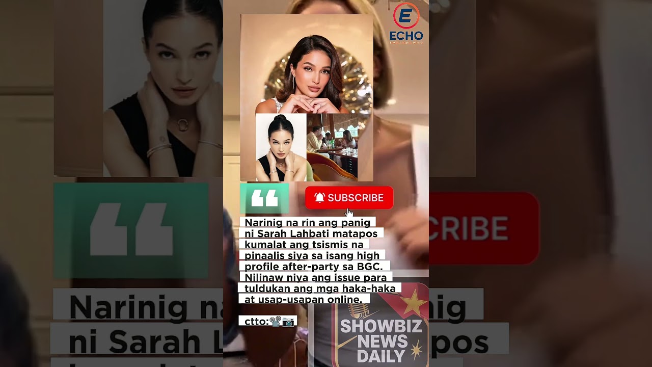 Sarah Lahbati Breaks Silence on Viral After-Party Drama!#SarahLahbati #CelebrityNews #ViralDrama