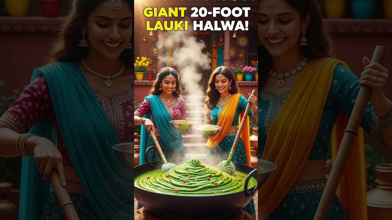 🥰 Lauki Ka Halwa 🤤 Yammi, village secrets food recipes #shorts #recipe #cooking #streetfood #food